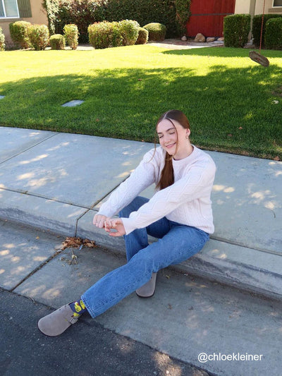 אליה™ | סוודר קלאסי סרוג