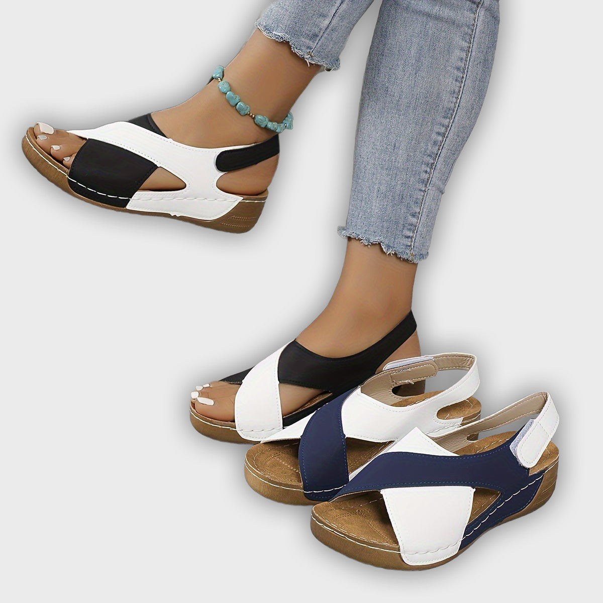 סנדלי טיולים אורטופדיים לנשים קלות ואווריריות