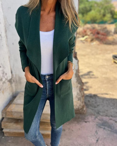 אייגונה™ | ז’קט קרדיגן קז’ואל עם דש