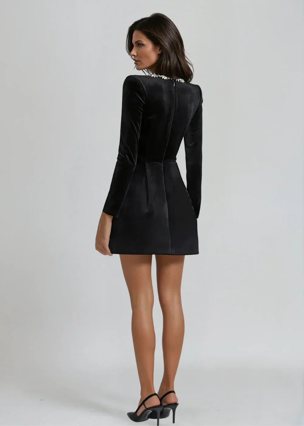 ווילואו™ | שמלת מיני קטיפתית