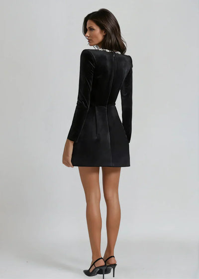 ווילואו™ | שמלת מיני קטיפתית