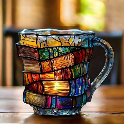 סטאקמאג™ | ספל בעיצוב ערימת ספרים