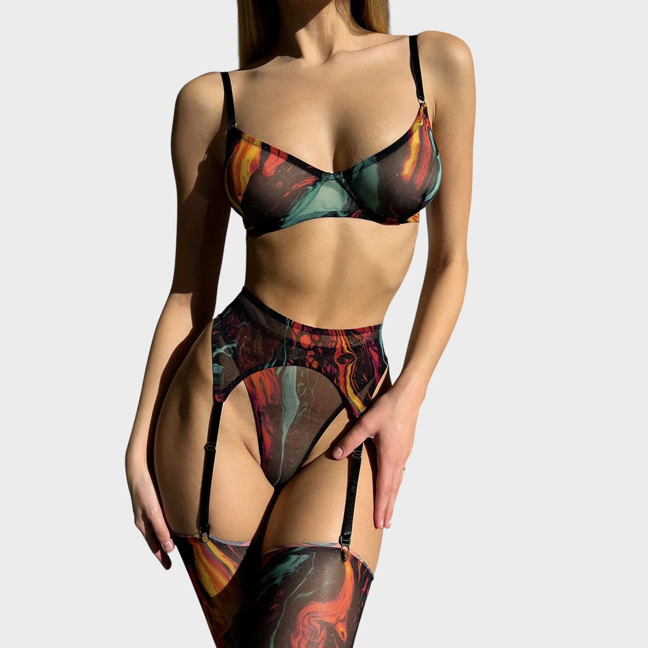 סרנה | סט הלבשה תחתונה 5 חלקים עם טאי דאי