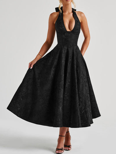 מאיה™ | שמלת מידי לימון אלגנטית