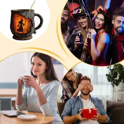 וויצ’מאג™ | ספל מכשפה וחתול להאלווין