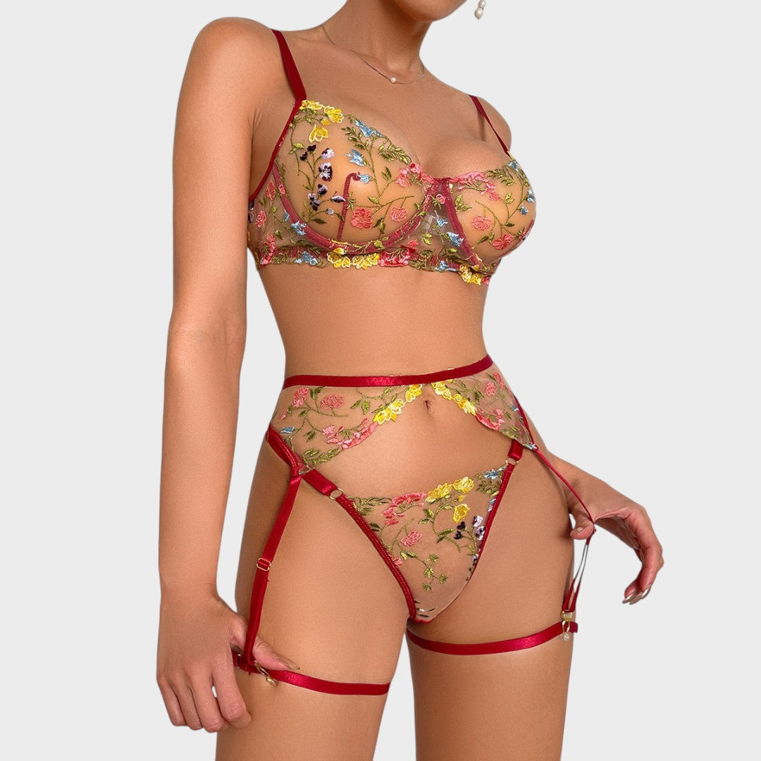 דייזי | סט תחתונים צרפתי של 3 חלקים