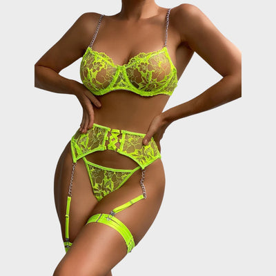 ג'ייד | סט הלבשה תחתונה צרפתית בת 3 חלקים