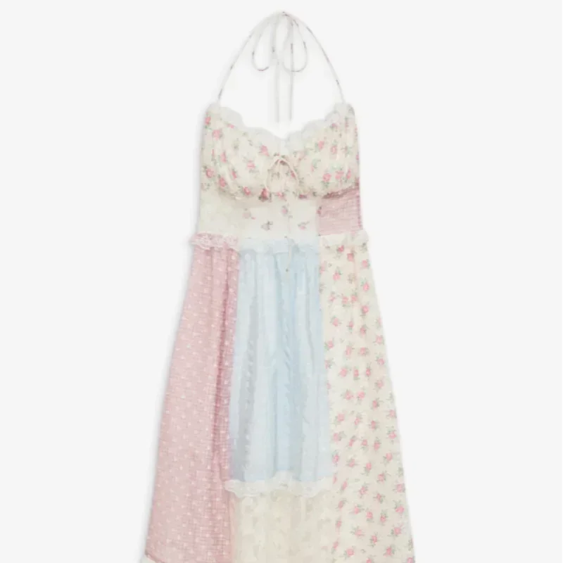 ווויאנה™ | שמלת פאטצ'וורק עם רצועות