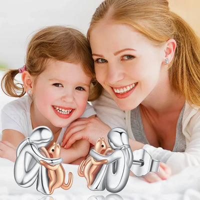 מירה™ | עגילי חיבוק חתול