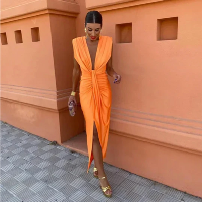 עדן™ | שמלת פליסה אלגנטית