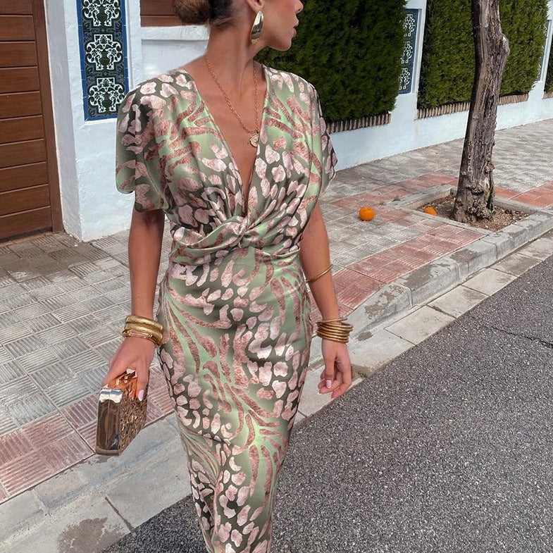 אריאלה™ | שמלת משי מתוחכמת