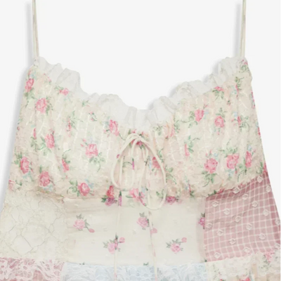 ווויאנה™ | שמלת פאטצ'וורק עם רצועות