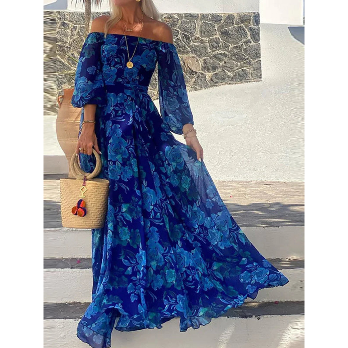 ויטוריה™ | שמלת פאטצ'וורק אלגנטית