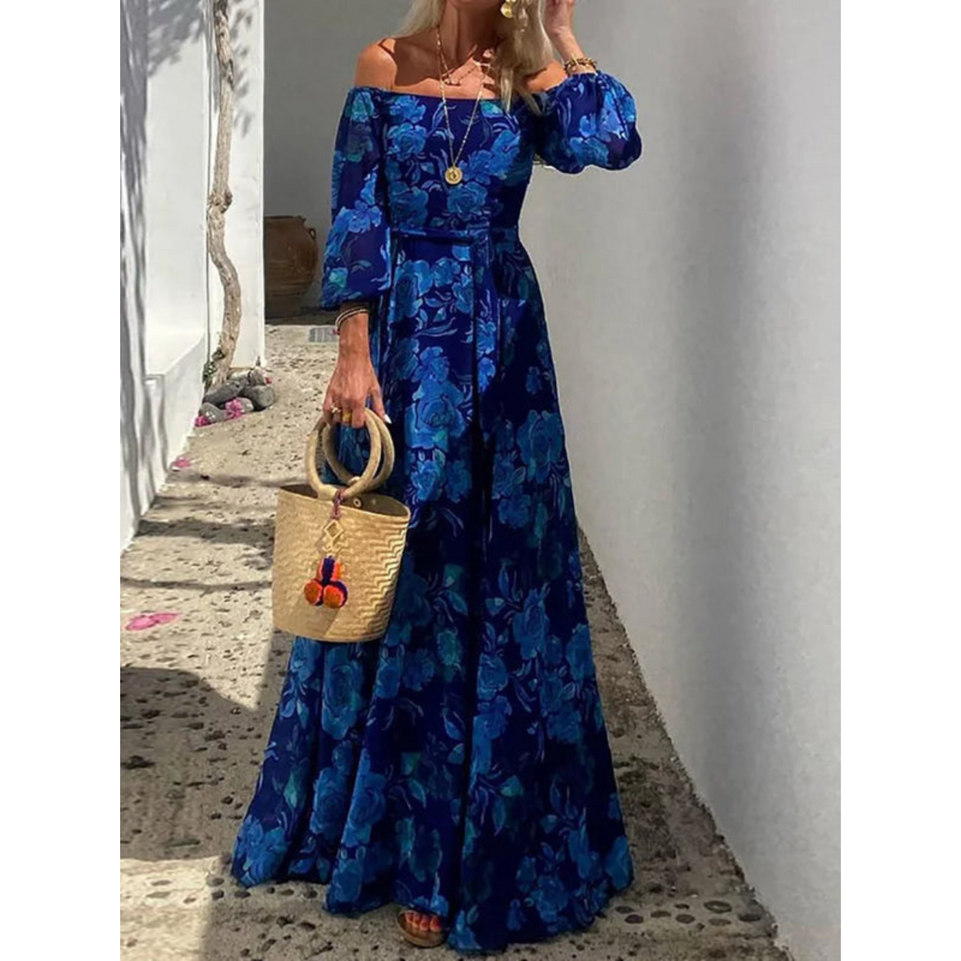 ויטוריה™ | שמלת פאטצ'וורק אלגנטית