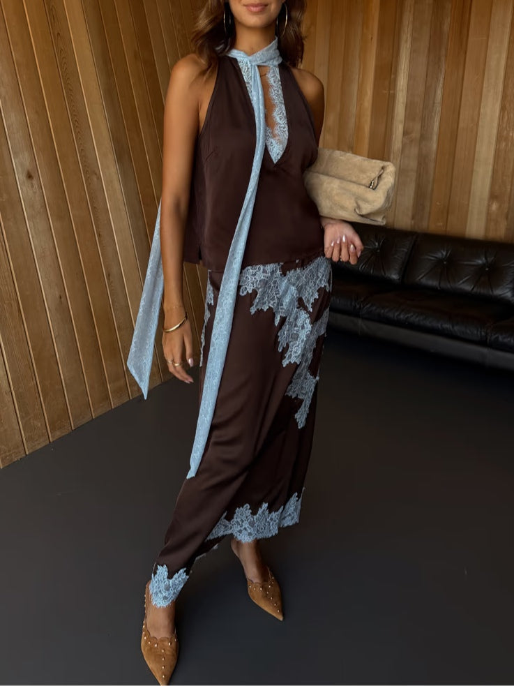 אדל™ | סט טופ וחצאית