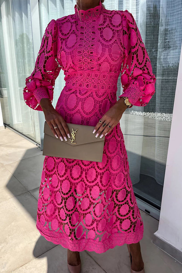 שארליז™ - שמלה רומנטית מבד תחרה