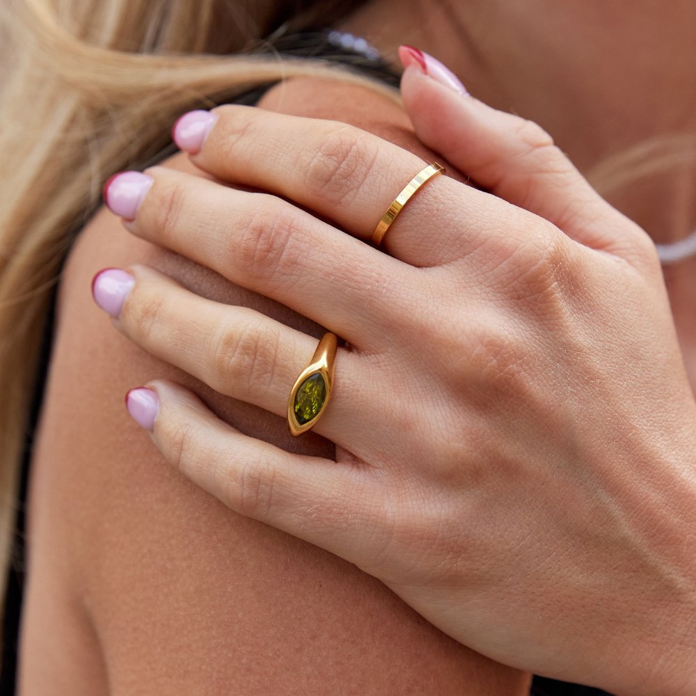 קריסטל אריזונה™ | טבעת עם קריסטל נוצץ