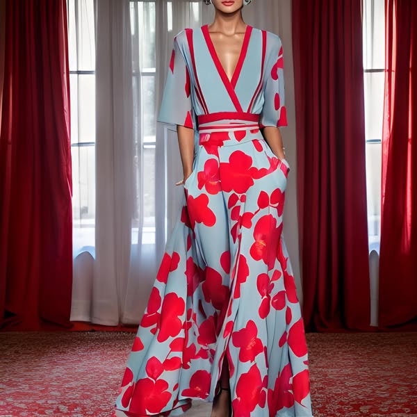 דנה™ | שמלת פרחים אלגנטית