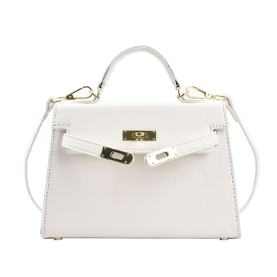 פאולה™ | תיק מעוצב עם פרטים אלגנטיים בצבע זהב