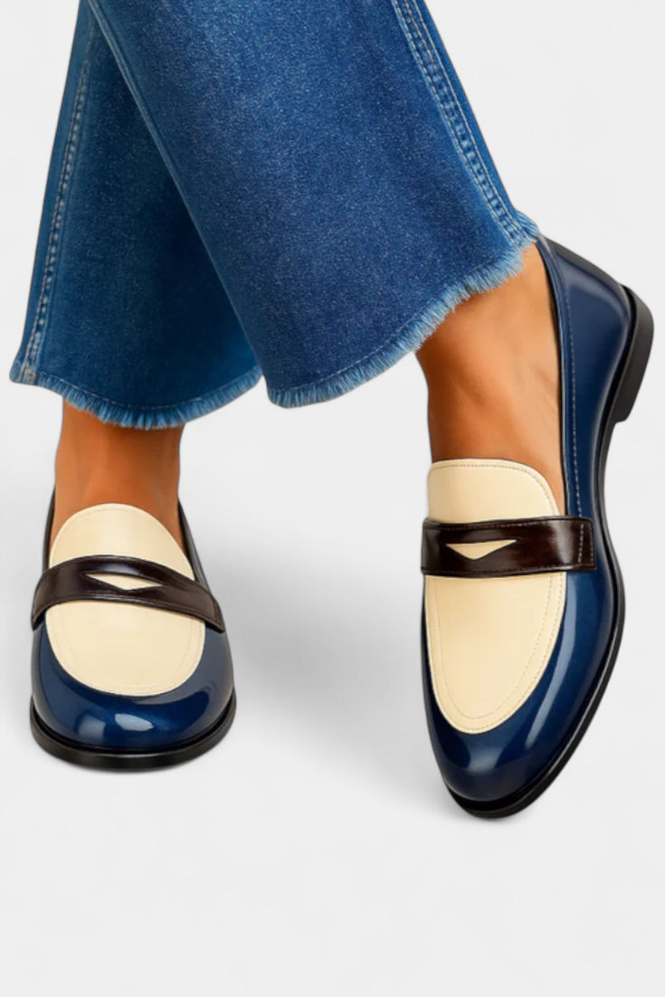 קלודיה™ | מוקסינים דו-גווניים בעיצוב קלאסי