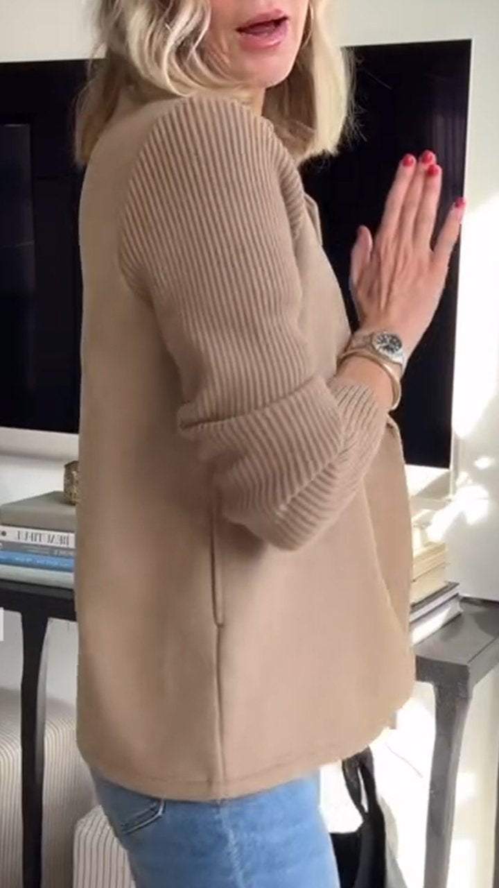 לנורה™ | בלייזר סוודר צמוד פרימיום