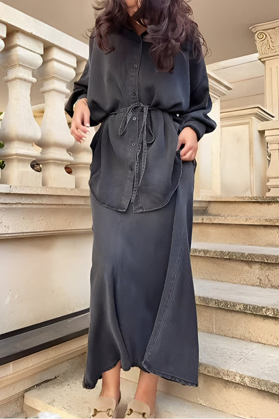 ליאורה™ | סט חולצה וחצאית